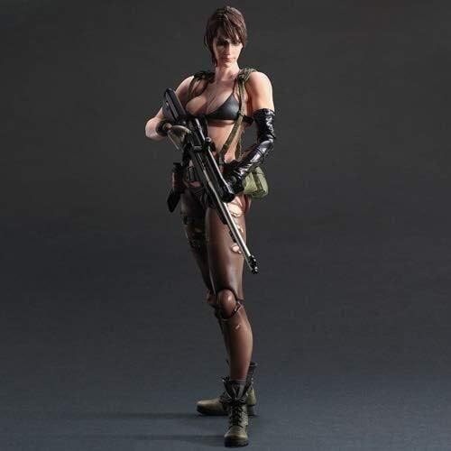 Xfwj Metal Gear Solid V Statue Action Shooting Game Model Quiet Transformation Man Sniper Clairvoyant Movable Joint Character Decoration Multiple Replacement Parts Static