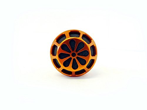 King Motor CNC Orange Aluminum Air Filter Kit Fits HPI, KIng Motor and Rovan Baja Buggies and Trucks, and most 23cc to 30.5cc 1/5 scale vehicle engines