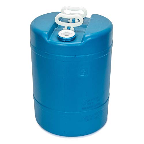 15 Gallon Emergency Water Storage Barrel - 2 Tanks - Preparedness Supply - Water Tank Drum Container - Portable, Reusable, BPA Free, Food Grade Plastic