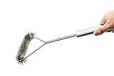 BBQ Grill Brush - Premium Quality Stainless Steel Grill Brush, Long Handle with Metal Bristles; Great Cleaning Tool for Your Charcoal and Gas Grill or Smoker