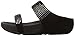 FitFlop Women's Flare Slide Sandal,Black,6 M US