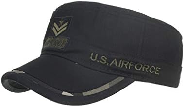 Washed Cotton Military Caps Cadet Army Caps Unique Design Vintage Flat Top Cap