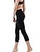 Tesla TM-FYC32-BLK_Medium Yoga Pants High-Waist Tummy Control w Hidden Pocket FYC32