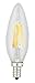 Kodak 41063 Dimmable LED Candle Torpedo Light Bulb, 40-watt, E12 base