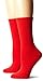 Ozone womens Mid Zone 2 Pack casual socks, Cherry, One Size US