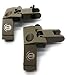 DD DAGGER DEFENSE -Combat Vet Owned Company- 45 Degree flip up Sights, canted Back up Iron Sights-Rapid Transition BUIS with Front Sight Tool Included