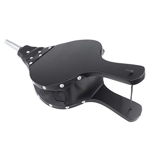 Favordrory Fireplace Bellow, 17" x 7.5" Wood Bellow Fireplace Blower Leather Bellows Fire Bellows for Fireplaces, BBQ and Camping, Bellow with Hanging Leather Strap, Black - Thumbnail 3