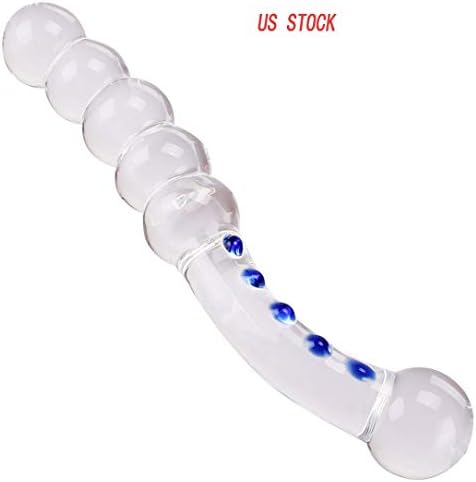 Crystal Glass Plump Beads Style Tease Insert Pleasure Wand