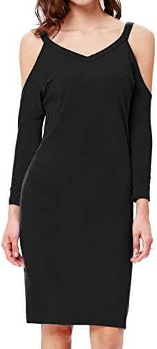 Full Slip Girls T-Shirt Dress Black Stretchy Cotton Size M KK504-1