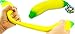 JA-RU Stretchy Banana Toy (1 Fidget Toy Pack) Slow Rising Squishy Fake Banana for Kids. Sand Filled Stress Relief Toy. Gag Gift. Fruit Themed Party Supplies. 1-3340-1p