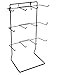 Countertop Peg Hook Display Rack in Silver 17.75 H x 10 W Inches