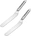 Utopia Kitchen Set of 2 Premium Quality Angled Icing Spatula - Cake Frosting Spatula - Stainless Steel - Baking and Cake Decorating Supplies - Multipurpose Use for Home, Kitchen or Bakery