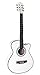 Martin Smith 6 String Electric Acoustic Guitar Cutaway - White, W-401E-WHT)