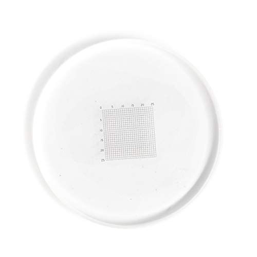0.2 mm net Shaped Microscope Eyepiece Micrometer net Shaped Eyepiece Ruler Slides Measuring Microscope Micrometer Calibration for Microscope Stage Eyepiece Objective Lens Diameter 19mm - Thumbnail 4