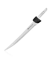 American Angler   Cuchilla de repuesto para cuchillo de filete eléctrico curvo   Acero inoxidable de grado de agua dulce