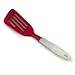 More Cuisine Essentials Ultra-Premium, Long - Heavy Duty - Heat Resistant Eco-Friendly Silicone Spatula - 600ºF/315°C; Fish Spatula; Flexible Silicone Turner BG - 4158G