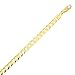 Beauniq Men's Solid 14k Yellow Gold Comfort Cuban Curb Chain Necklace