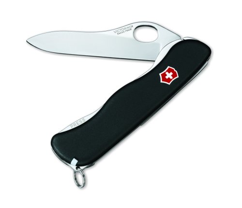 Victorinox Swiss Army One Hand Sentinel NS Clip Pocket Knife,Black