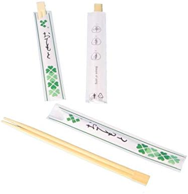 Pro DP Asia Takeaway Sushi Chopsticks 21 cm Pair in Paper Case Pack of 5