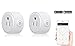 Smart Home Mini Smart Plug by Wasserstein Compatible with Alexa, Wi-fi control all your Devices Wherever you are; No expensive hub required, Simple Plug & Play Socket (2 Pack)
