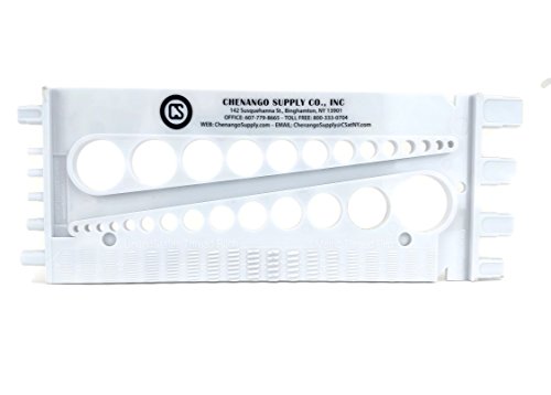 Nut and Bolt Gauge , Metric, UNC, UNF, with Thread Pitch on Back(3 Colors to Choose From in Listing) (WHITE)