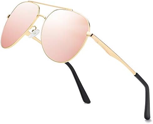 Premium Aviator Polarized Sunglasses Men Women Metal Frame Sun Mirror Glasses for Driving
