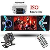 Cavogin Car Rear View Camera + 4.1 Car Stereo Bluetooth Single Din FM Radio MP5 Player USB/SD / AUX/FM Receiver Wireless Remote Control