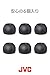JVCKENWOOD JVC EP-FX9M-B Replacement Ear Tips Spiral Dot 6 Pack Medium Black