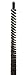 KONEX Dryer Lint Brush Vent Cleaner | Premium Dryer Vent Brush | Medium-Stiff Horsehair Dryer Vent Cleaner Brush Radiator | Coil Cleaning – 46 Inch (117cm)