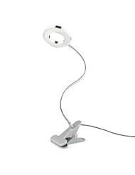 Lighting: LED Desk Lamp,IEKA Studying and Reading Clamp Lamp with Adjustable 2 Color and Eye-Care,Clip on Light for Desk,Office, Bed Headboard and Computers (Silver) - IEKA
