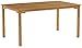 Amazonia Maliana 1-Piece Outdoor Dining Table | Certified Teak | Ideal for Patio and Indoors
