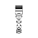 Watch Band for Fitbit Charge 2, Replacement Band Metal Bracelet Adjustable Fitbit Charge 2 Bands with Rhinestone (Silver with White)