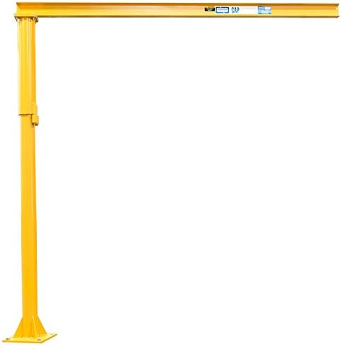 Contrx Medium Duty Floor Mounted Jib Crane, 500 Lb. Capacity, 8' Under Beam Height, 8' Span