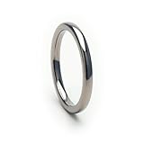 2MM Titanium Ring Comfort Fit Band 100's of Sizes & Styles Available