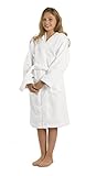 Brushed Terry Cloth Kids Hooded Bamboo Robes, Boys and Girls Bathrobes