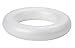 Juvale 6-Inch Foam Wreaths - White, 8-Pack - DIY Craft Supply & Wreath Base - Round Foam Rings for Home Decor
