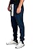PROGO USA Men's Joggers Sweatpants Basic Fleece Marled Jogger Pant Elastic Waist (Small, Navy (Slanted Pocket))