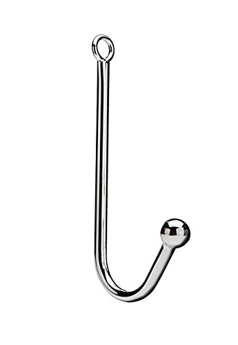 Stainless Metal Anal Hook Bondage Hook, Anal Plug Rope Hook Bondage with 1 Solid Anal Ball, Sex Toy for Sex Games, Unisex Fetish Toy For Lovers