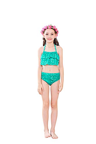 Fishtailfun Mermaid Tails for Swimming with Monofin for Girls, Princess Bikini Set, Mermaid Swimsuit Costume Cosplay - Thumbnail 2