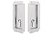 Manor by FPL- Solid Brass Pocket Door Mortise Lock Set with Double Keyed Euro Profile Cylinder - Satin Chrome