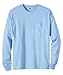 Hanes Tagless 6.1 oz Long-Sleeve with Pocket, Light Blue, XL