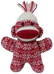 Lulubelles 7.5" Baby Christmas Holiday Sock Monkey - Crystal