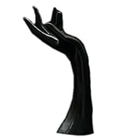 duojin Fashion Mannequin Hand Arm Display Base Female Gloves Jewelry Model Stand Black