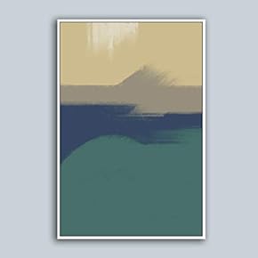 Framed Canvas Home Artwork Decoration Abstract Color Canvas Wall Art for Living Room, Bedroom - 16x24 inches