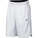 Nike Dri-FIT Icon, Men's Basketball Shorts, Athletic Shorts with Side Pockets, White/White/Black, M