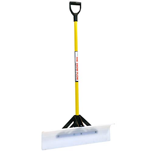 2PK 30" Snow Plow Shovel Pusher 50530 with D-Grip Style Fiberglass Handle