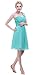 Esvor Flowers One Shoulder Padded Ruffles Short Prom Party Bridesmaid Dress