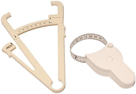 2pc Body Fat Caliper, Body Mass Measuring Tape Tester Fitness Weight Loss Muscle