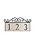 NACH KA-OLDWORLD-3 Address Sign Plaque for House Numbers, Old World, Cast Iron, 3