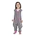 baby deedee Fleece Kicker Sack with Feet Sleep Bag, 18months-2T, Slate